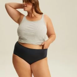 Culotte Très Haute One Size Noir JUST ONE MICRO -Soutiens-gorge Boutique BL04600 030 WEB 3