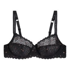 Soutien-gorge Emboîtant Avec Armatures Noir Sublime AMELIA