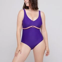 Maillot Une Pièce Sans Armatures Violet MADDELANA -Soutiens-gorge Boutique BS74416 082 WEB 11